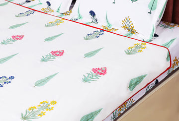 Leafy Bliss Hand Block Printed Double Dohar