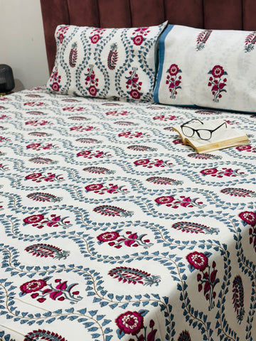 Lily Garden Premium Cotton King Size Bedsheet