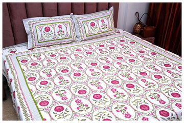 Jasmine Jaipur Premium Cotton Bedsheet
