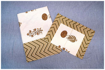 Marigold Maison Premium Cotton King Size Bedsheet