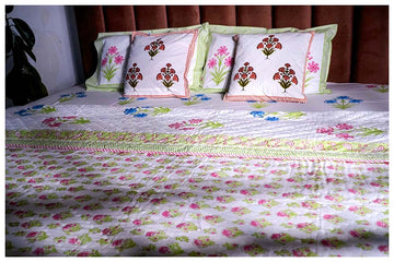 Maharaja Dreams Hand Block Printed Premium Reversible Quilt