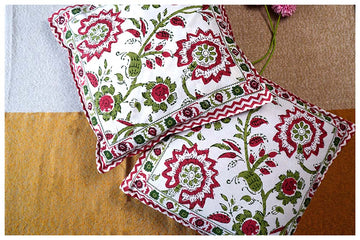Rangoli Printed Cotton Cushion Cover