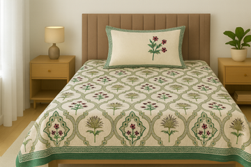 Veera Cotton Single Bedsheet