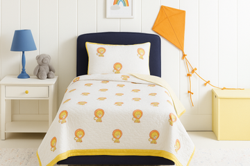 Simba Block Printed Premium Reversible Kids Quilt