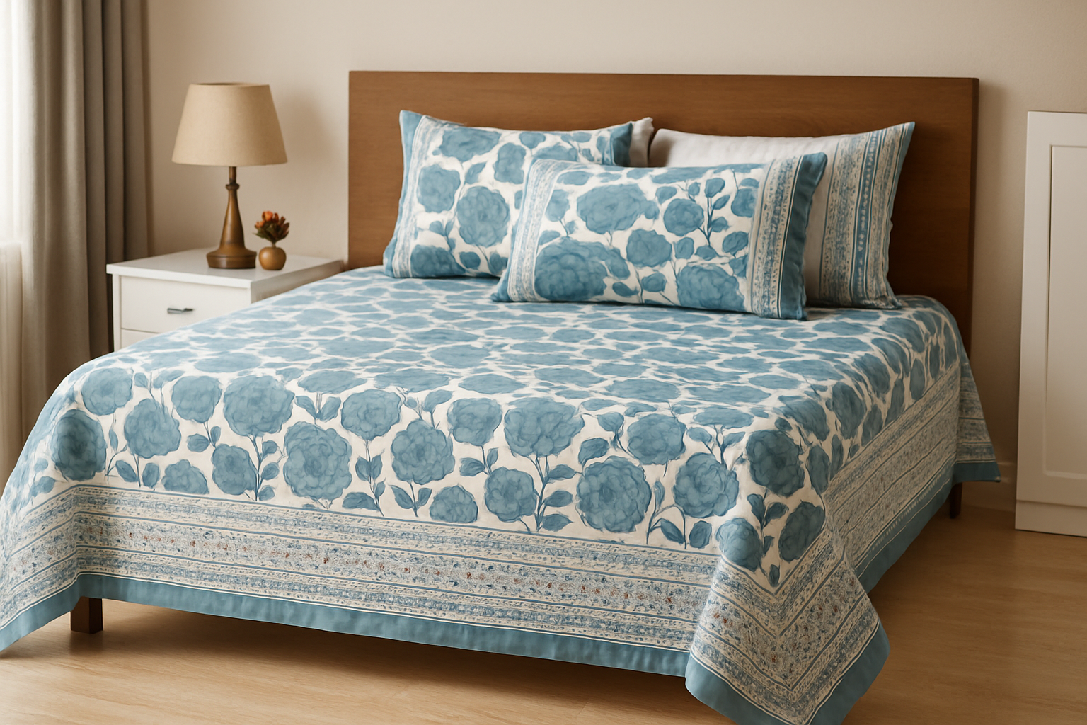 Vaidehi Super King Size Premium Cotton Bedsheet