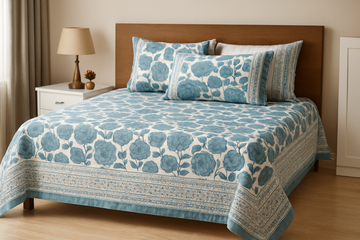 Vaidehi Super King Size Premium Cotton Bedsheet