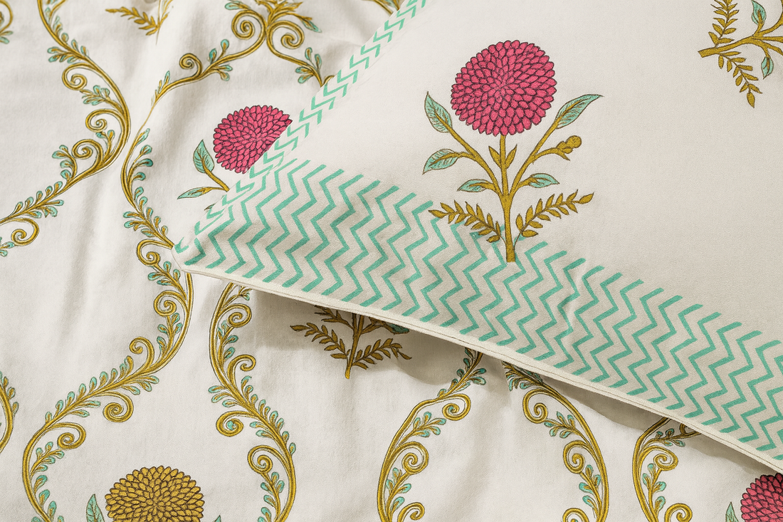 Kesar Cotton Single Bedsheet