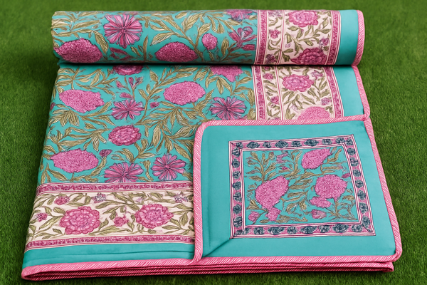 Sugandh Hand Block Printed Double Dohar