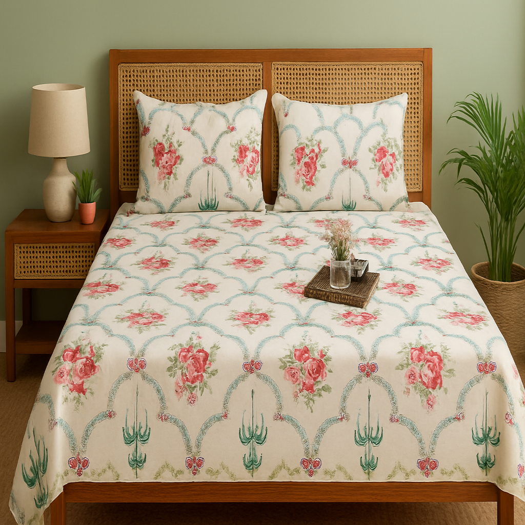 Sankalan King Size Premium Cotton Bedsheet