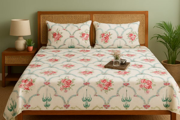 Sankalan King Size Premium Cotton Bedsheet