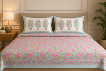 Sugandha Quilted Reversible Double Bedcover Set
