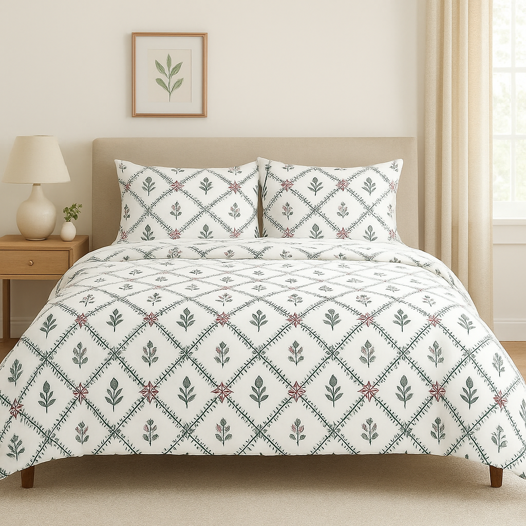 Lush Harmony Bagh Mulmul Dohar Set