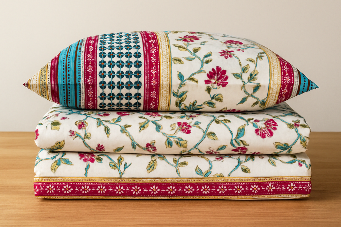 Petal Paradise Cotton Single Bedsheet