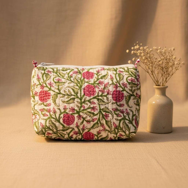 Phoolwari Utility Pouch Set of 3 Utility Pouches