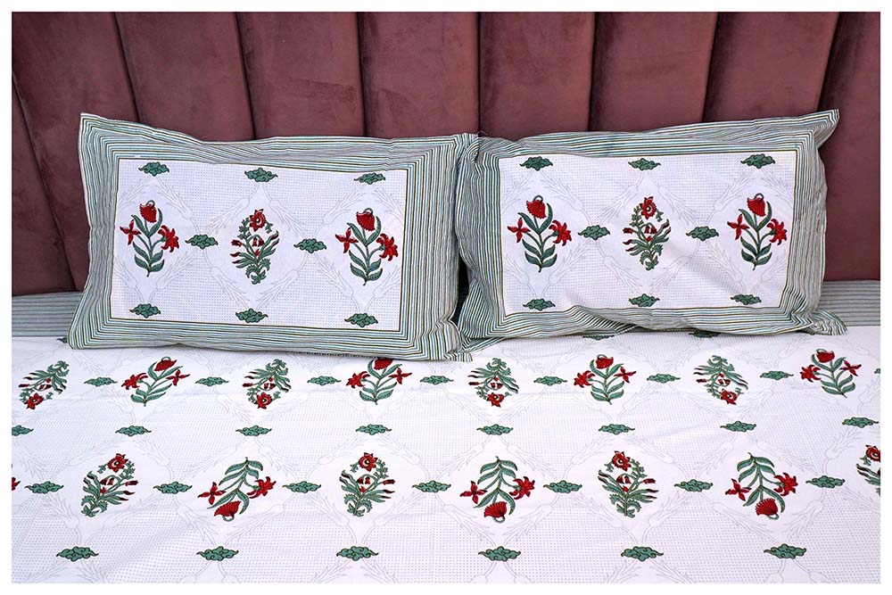 Floral Fiesta Premium Cotton Bed sheets