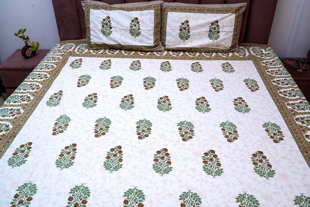 Henna Heritage Premium Cotton Bed sheets