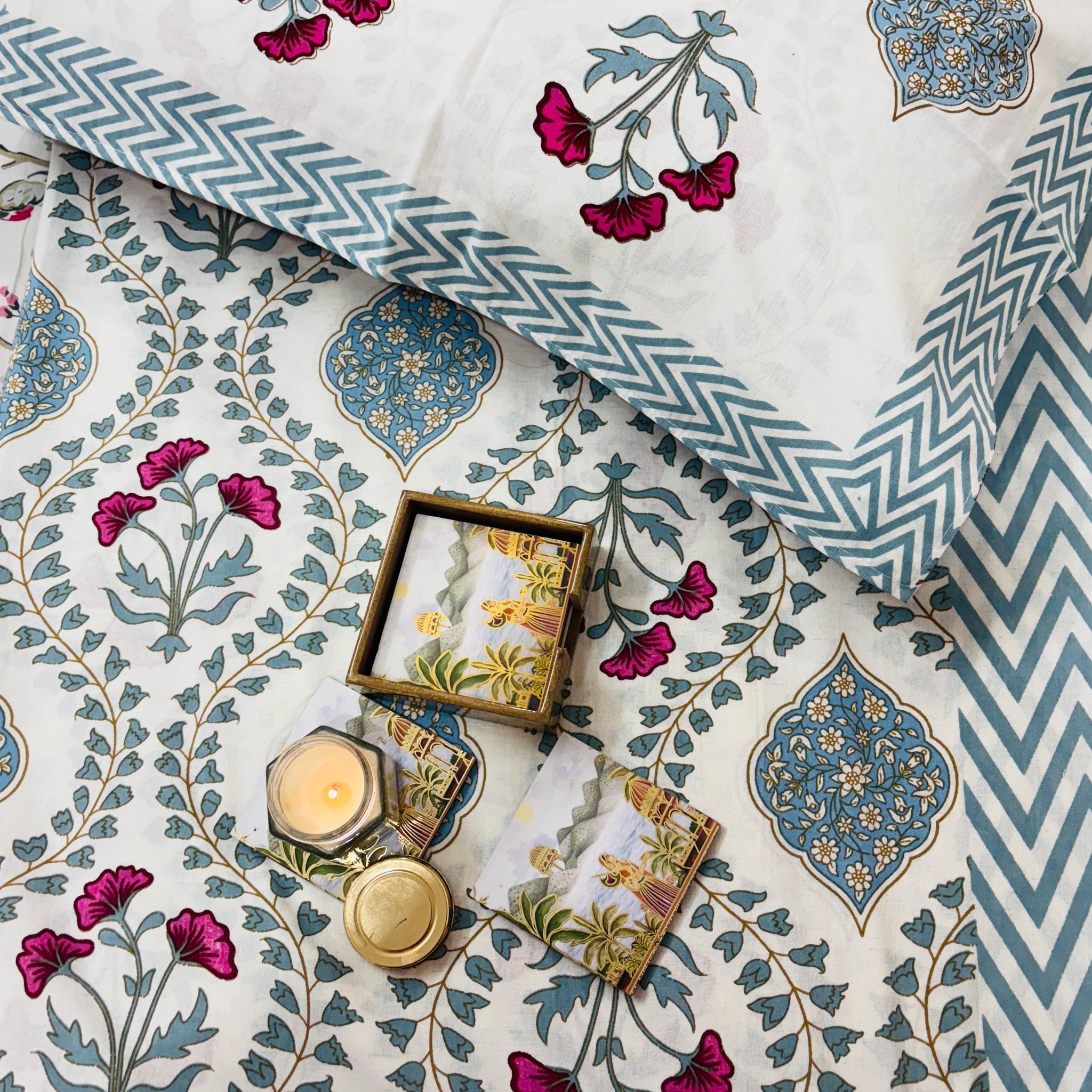 Lily Garden Cotton Single Bedsheet