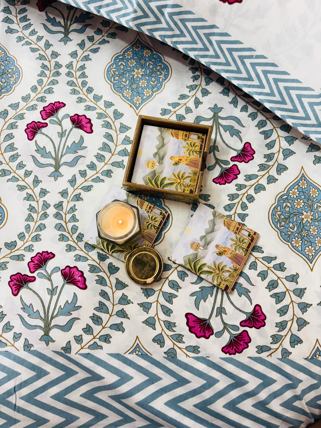 Lily Garden Cotton Single Bedsheet