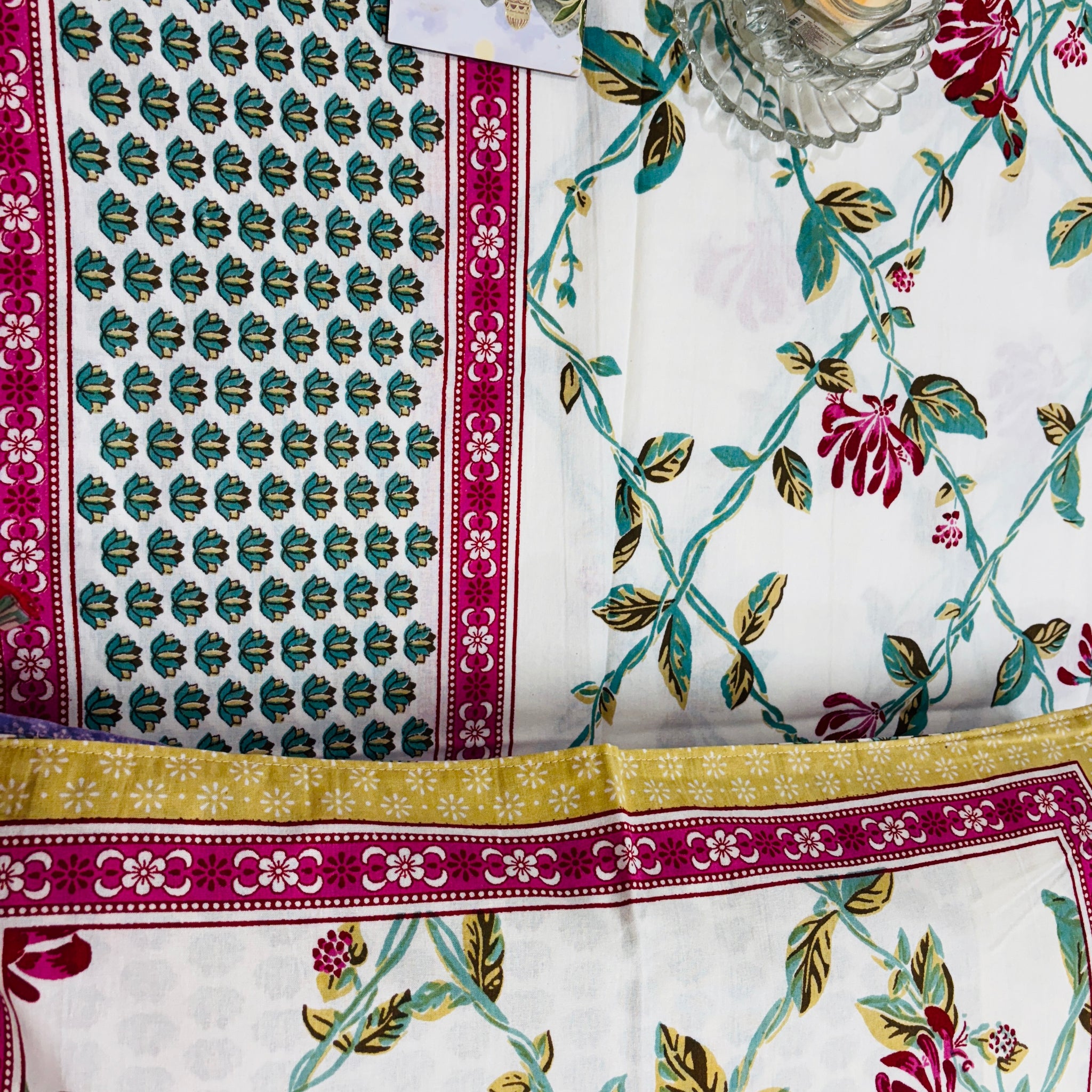 Petal Paradise Cotton Single Bedsheet