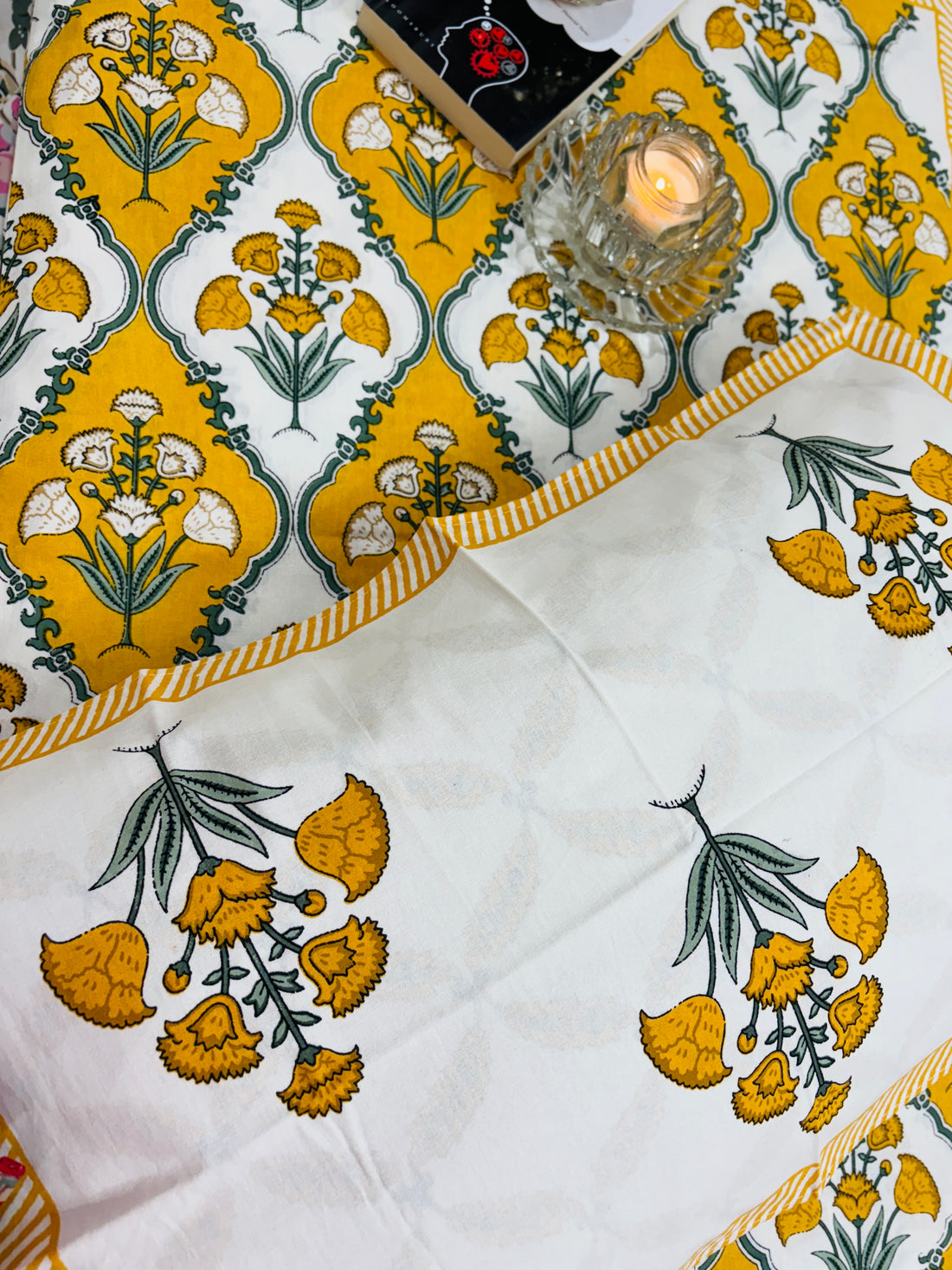 Sunny Bloom Cotton Single Bedsheet