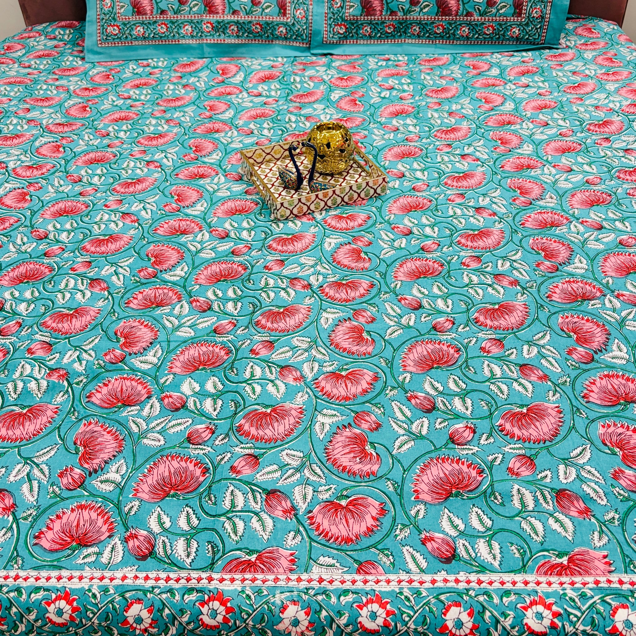 Rang Basanti Premium Cotton King Size Bedsheet