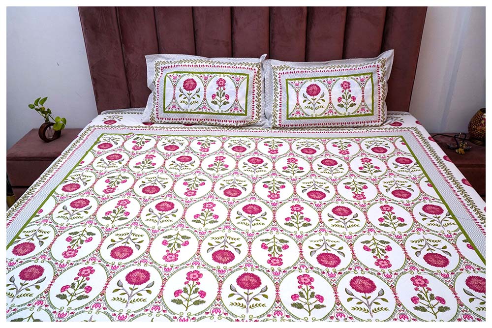 Jasmine Jaipur Premium Cotton Bed sheets