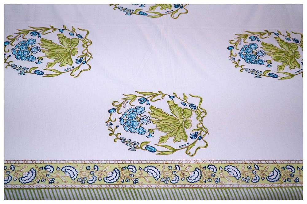 Kalakruti Collection Hand Block Printed Cotton Bedsheet