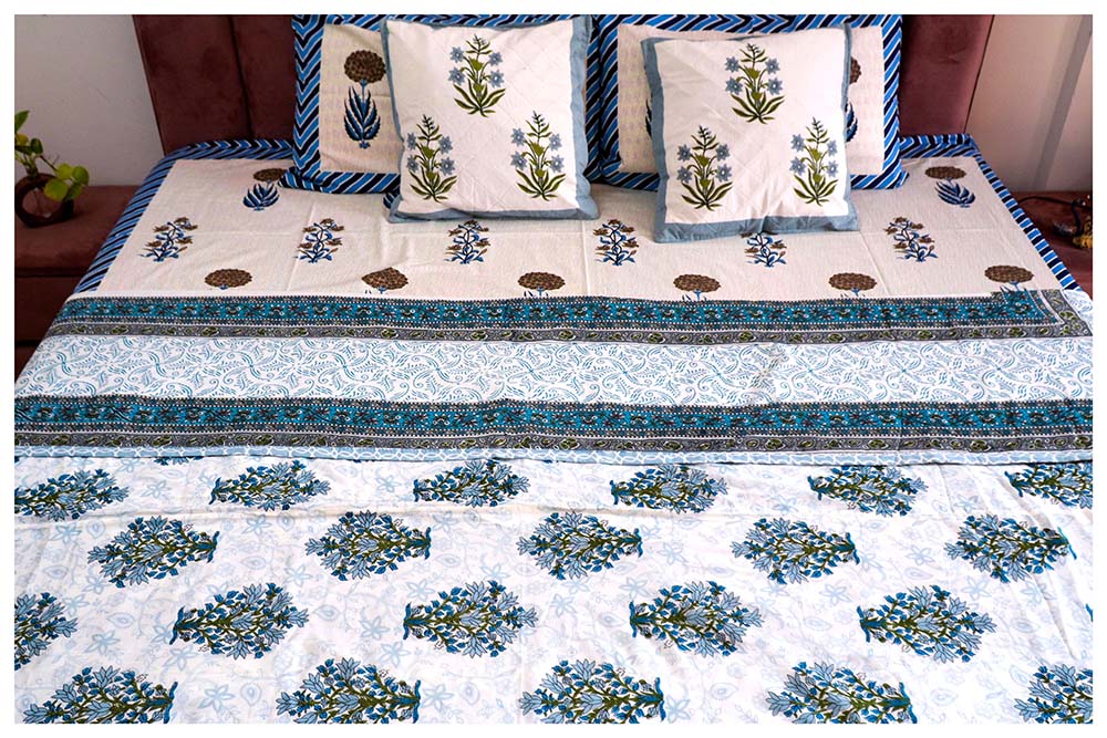 Indian Oasis Hand Block Printed Premium Reversible Dohar