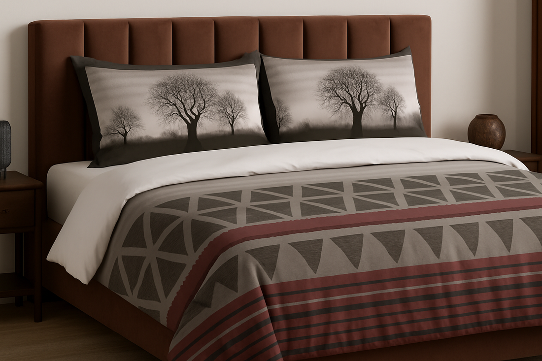 Coral Printed King Size Premium Cotton Bedsheet