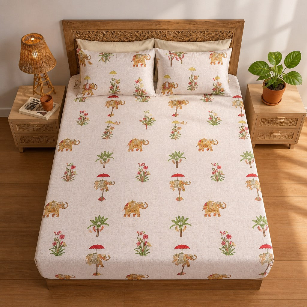 The Haven Collection King Size Premium Cotton Bedsheet