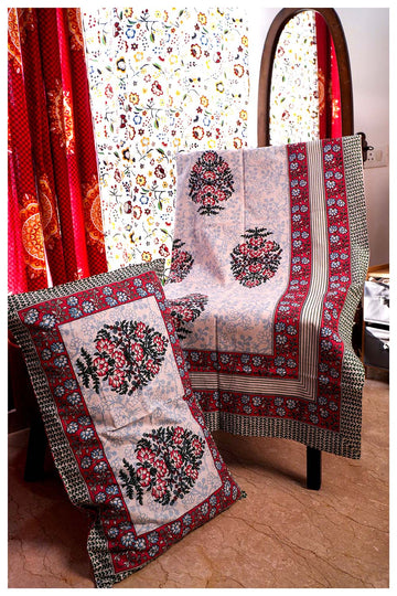 Rangoli Revival Cotton Single Bed sheets