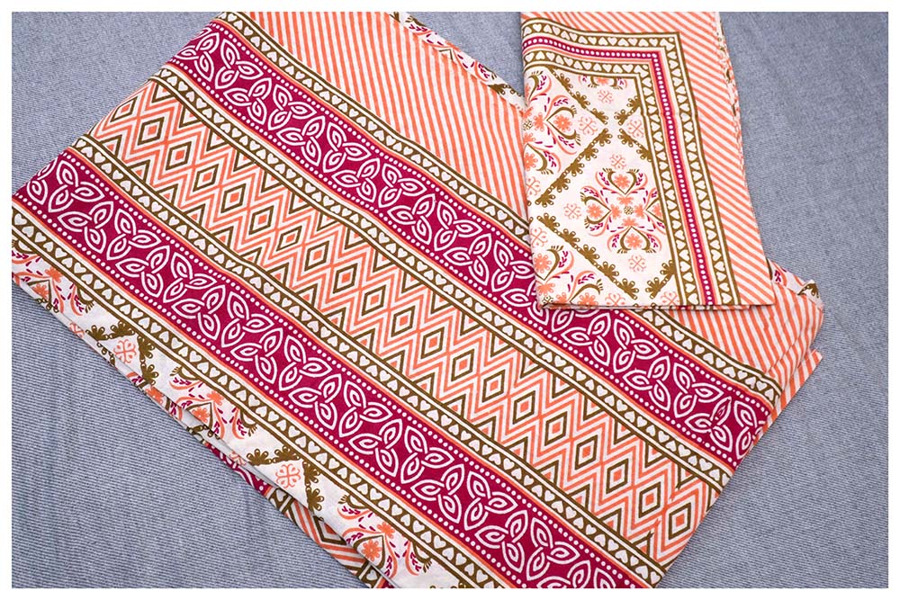 Saffron Dreams Premium Cotton Bedsheets