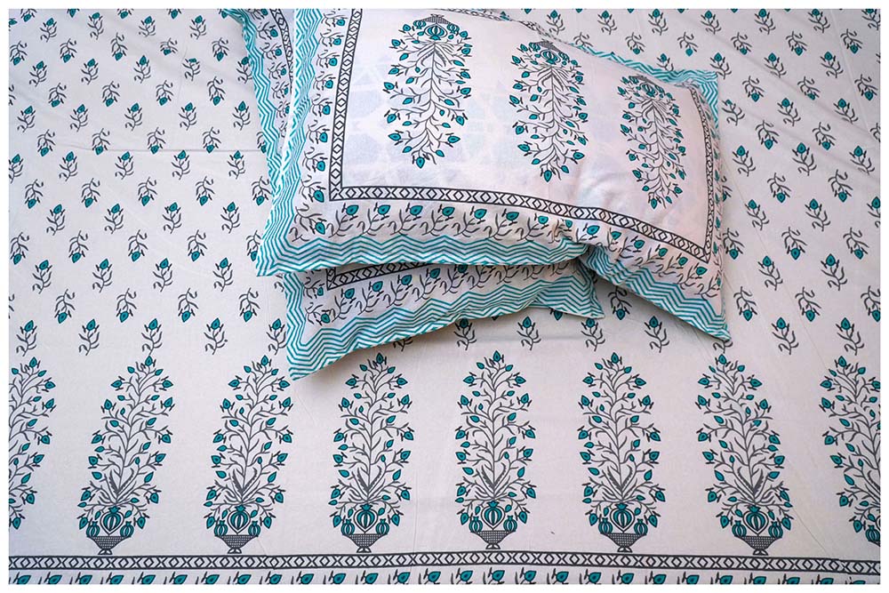 Sanganeri Splendor Premium Cotton Bedsheet