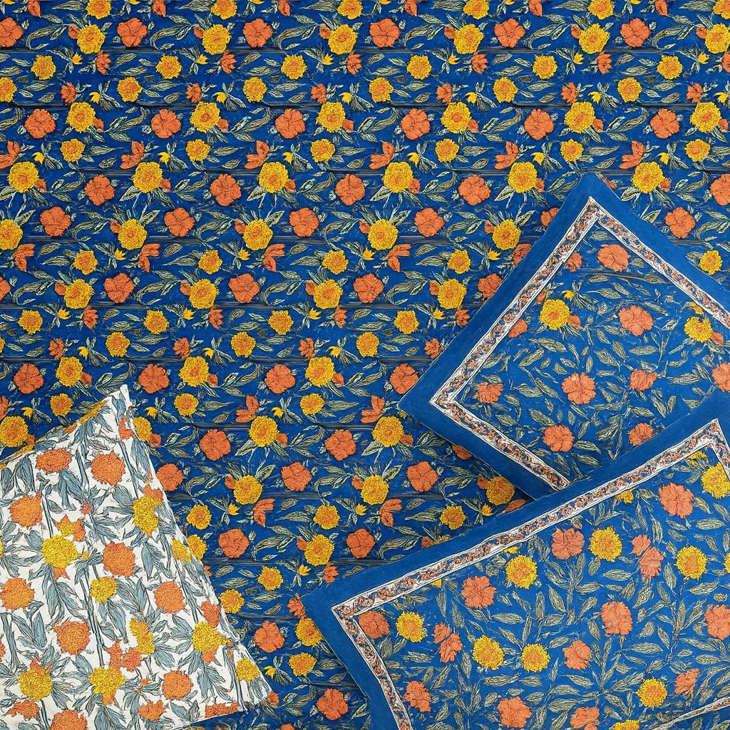 Blossom Bliss Premium Cotton King Size Bedsheet