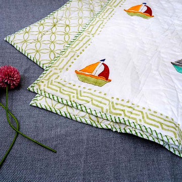 Dreamweaver Hand Block Printed Premium Reversible Kids Quilt