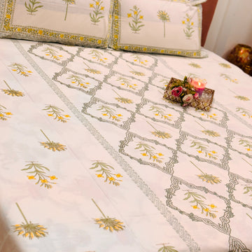 Katha King Size Premium Cotton Bedsheet