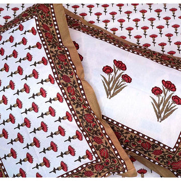 Gulmohar Glamour Premium Cotton King Size Bedsheet