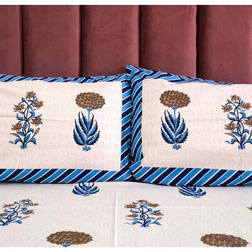 Marigold Maison Premium Cotton King Size Bedsheet