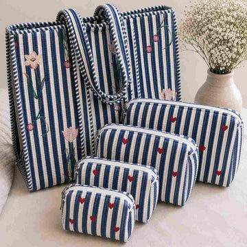 Rangriti Tote Bag with Pouches - Set of 4