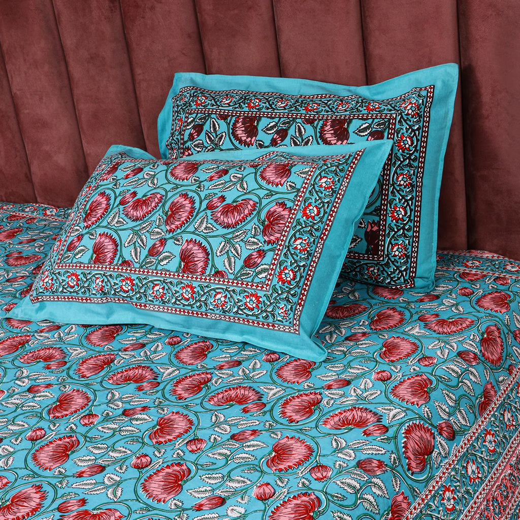 Rang Basanti Premium Cotton King Size Bedsheet