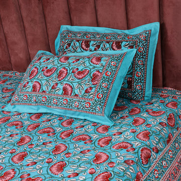 Rang Basanti Premium Cotton King Size Bedsheet