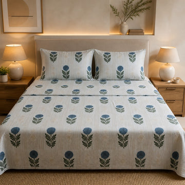 The Heritage Edit King Size Premium Cotton Bedsheet