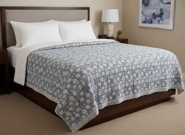 Hawa Mahal Hand Block Printed Premium Reversible Quilt