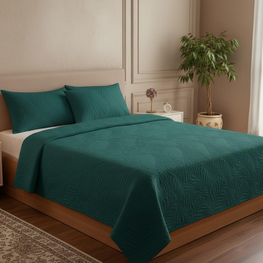 Regal Teal Haven Double Bedcover Set