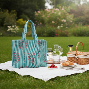 Heritage Loom Tote Bag with Zip