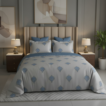 Moonstone Grey – 650 TC Luxury Bedsheet Set