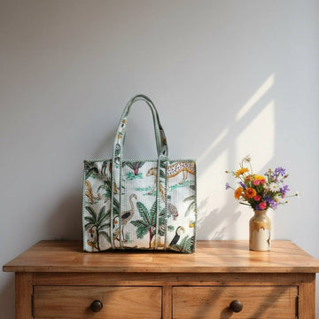 Botanica Tote Bag with Zip