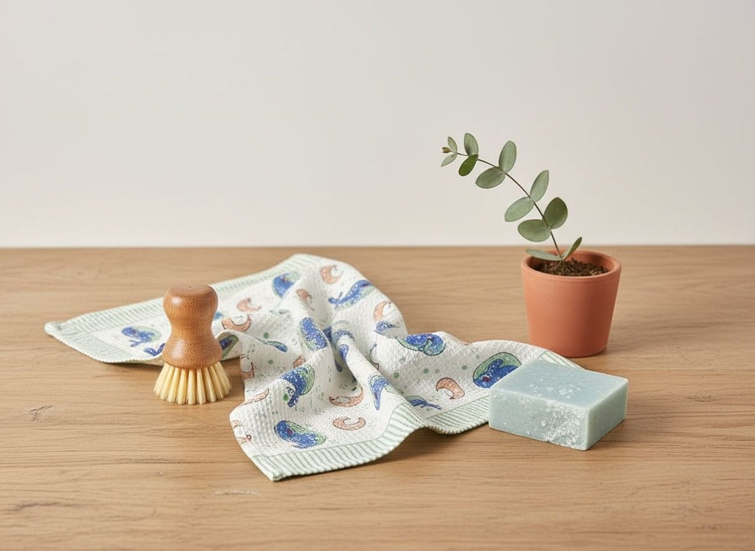 Whaley Block Printed Waffle Bath Kids Towel