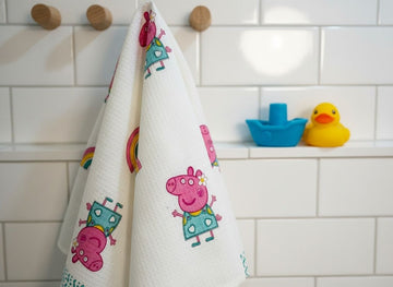 Piggy Block Printed Waffle Bath Kids Towel