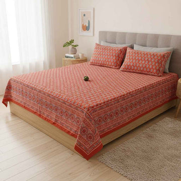Kesaria King Size Premium Cotton Bedsheet